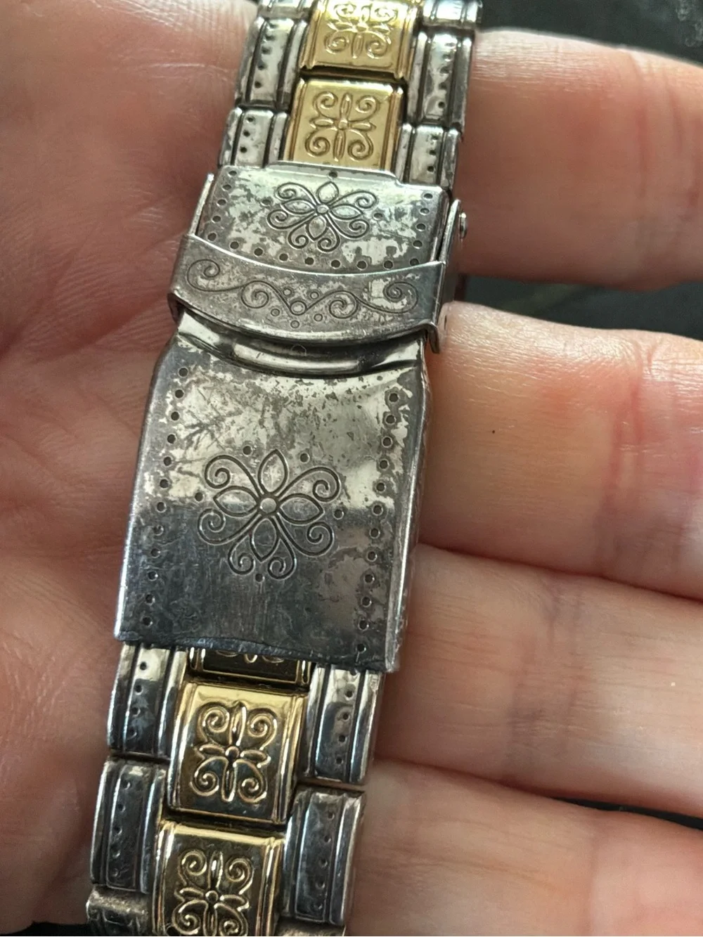Brighton Two-Tone Silver and Gold Bracelet Watch